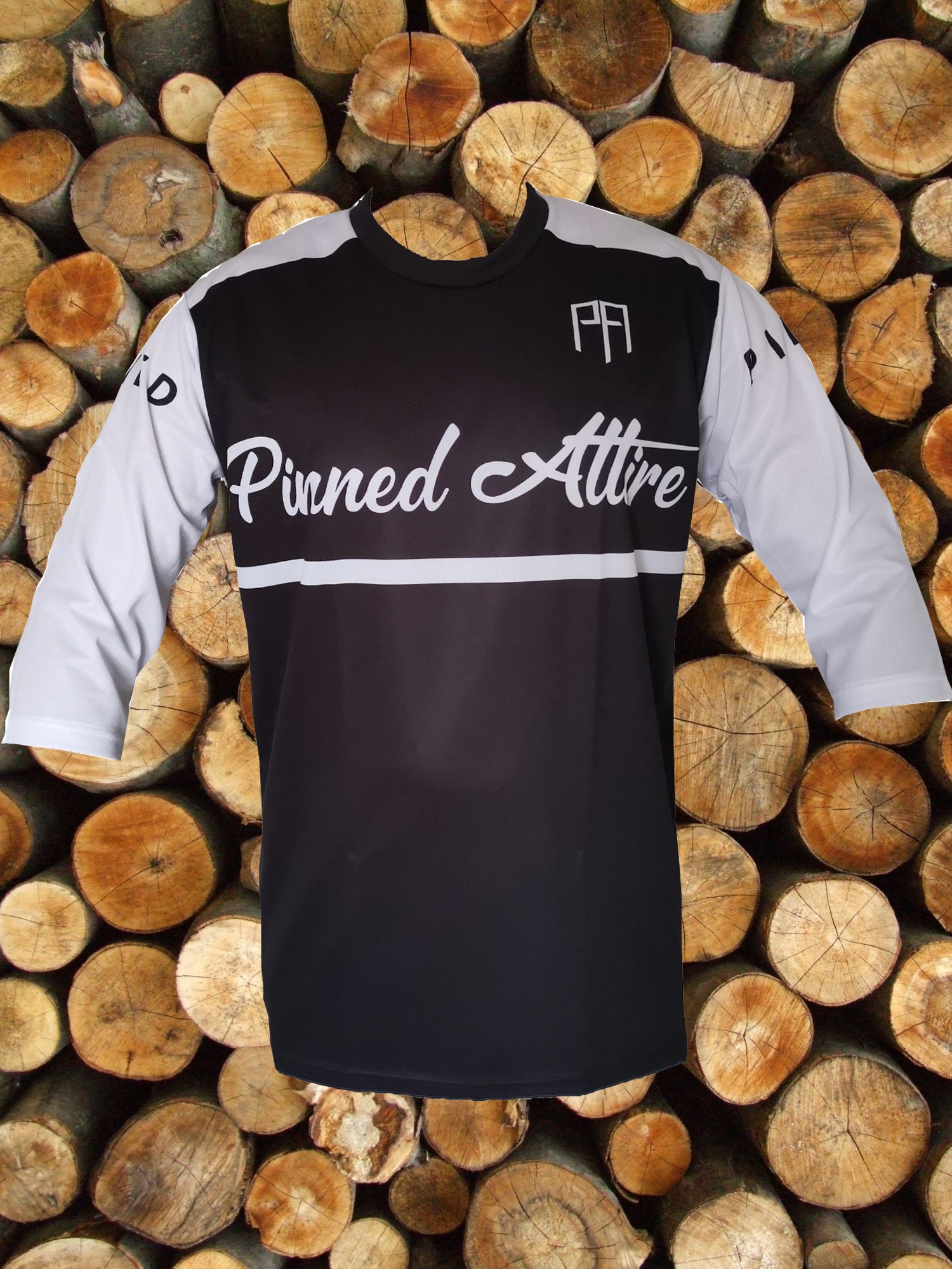 Pinned Attire - 3/4 BnW Profile Jersey