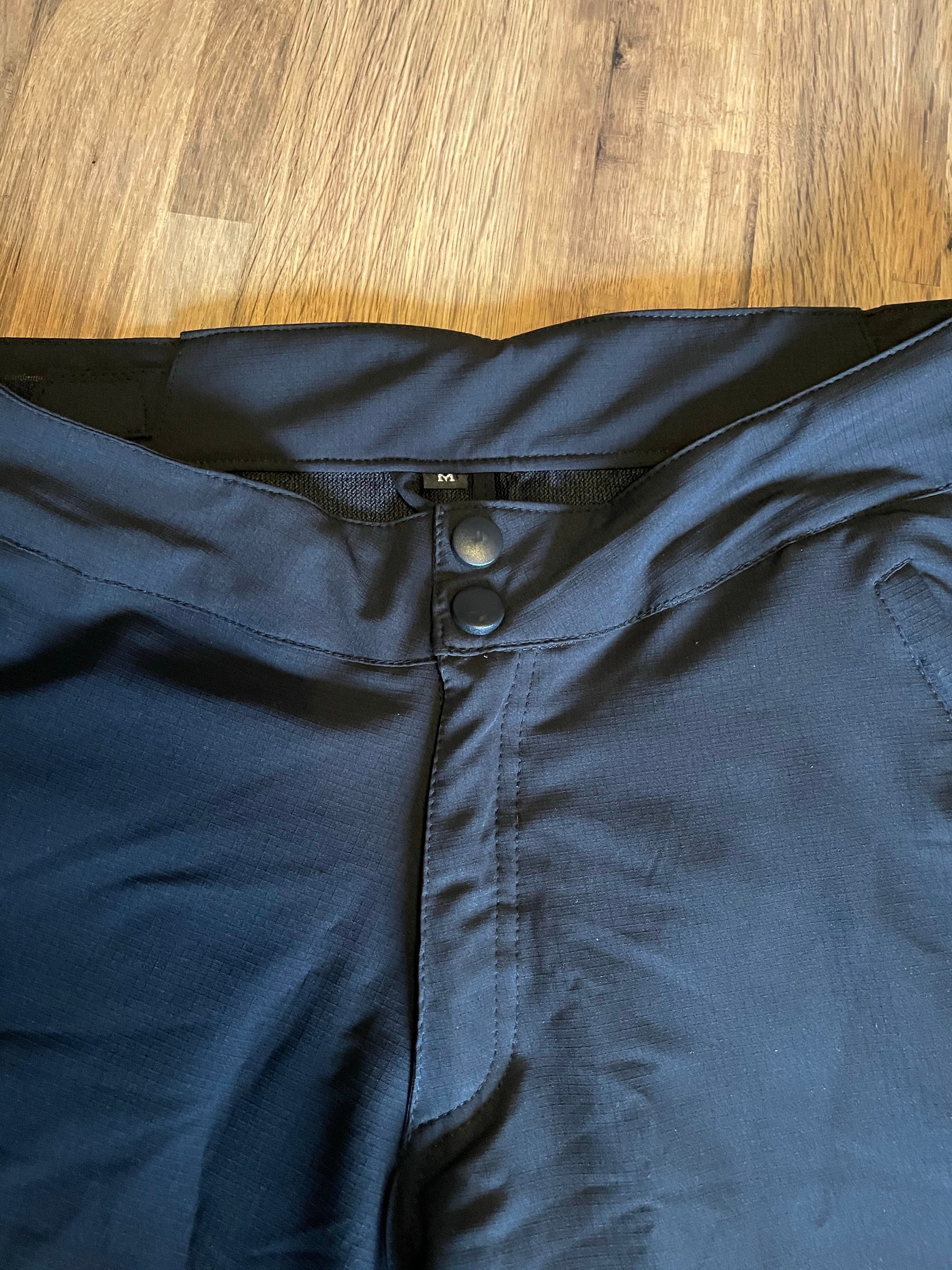 Pinned Attire - Black and Gold trail shorts